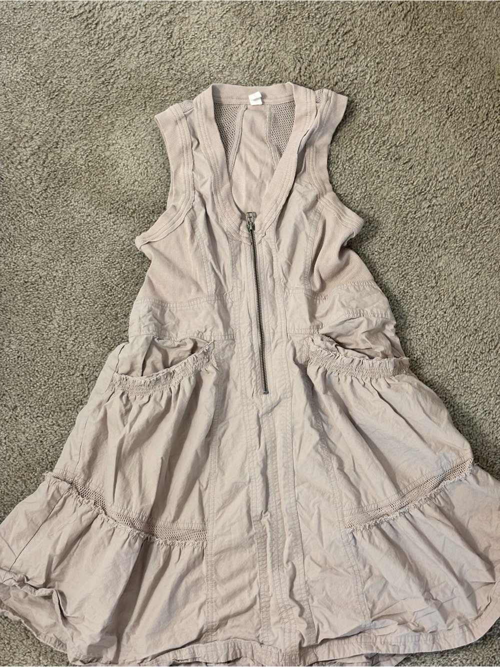 Daily Practice by Anthropologie Sleeveless Zip-Front Dress